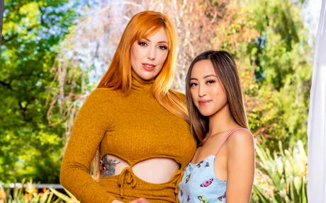 Girls Way photo collection featuring Lauren Phillips and Alexia Anders in lesbian porn scene